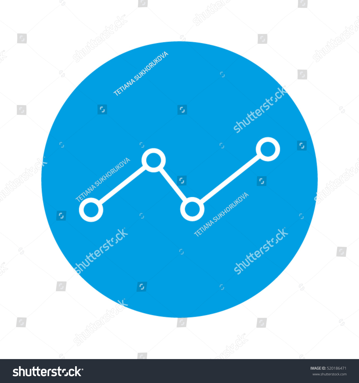 Graph Chart Business Growth Vector Icon Stock Vector (Royalty Free ...