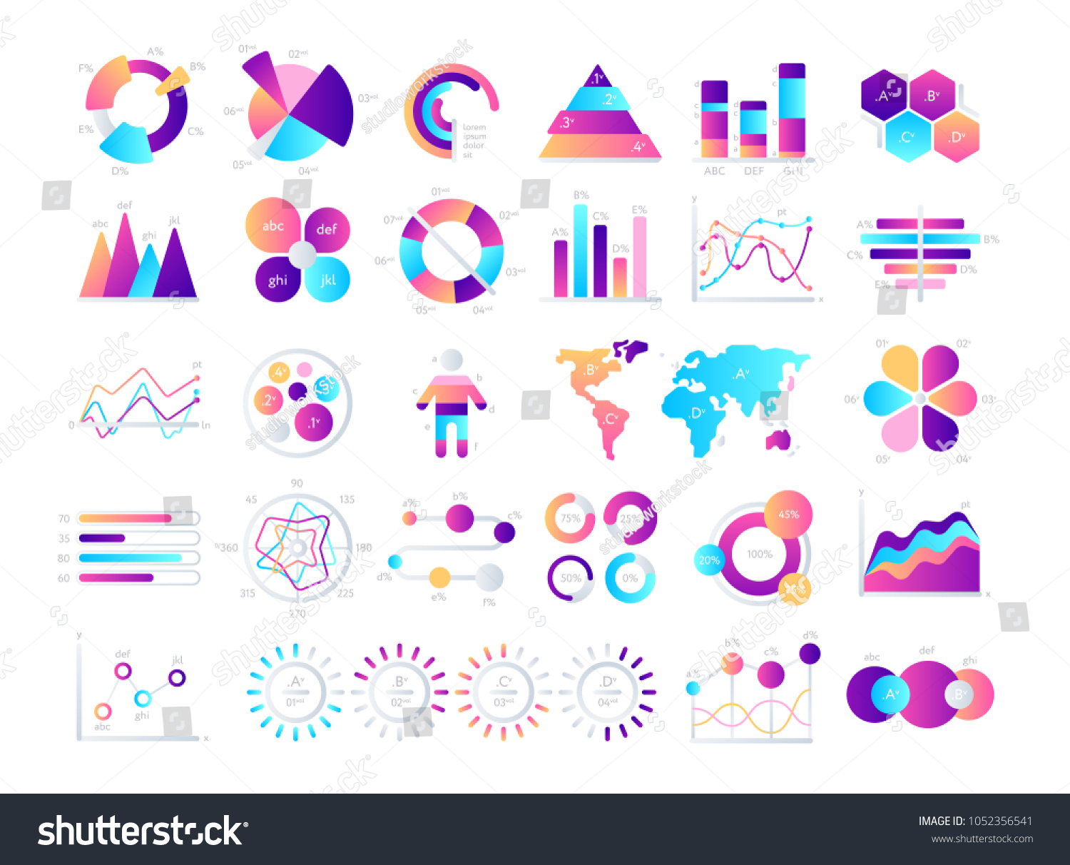 Graphic Chart Business Data Chart Graph Stock Vector (Royalty Free ...