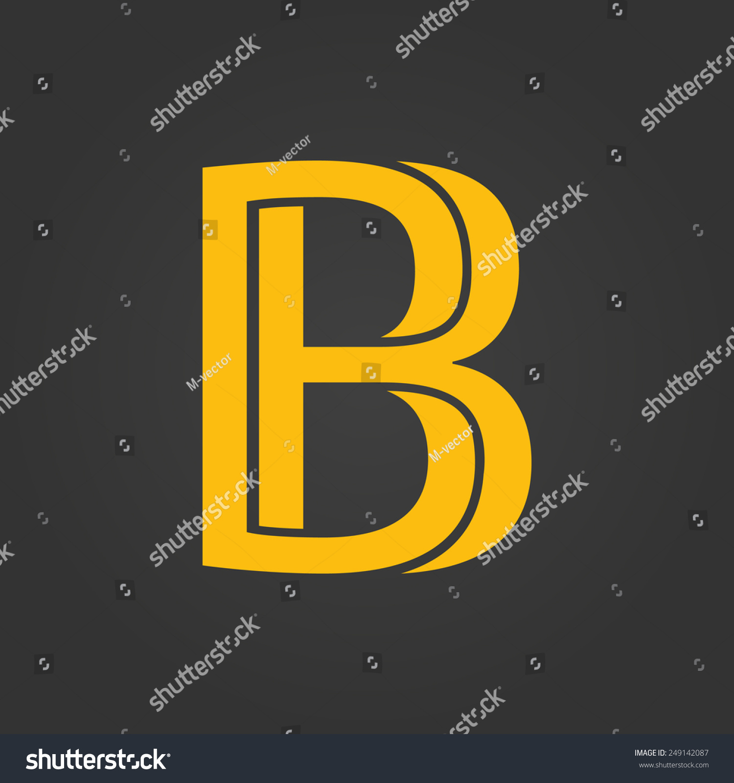 Graphic Decorative Design Alphabet Letter B: เวกเตอร์สต็อก (ปลอดค่า ...