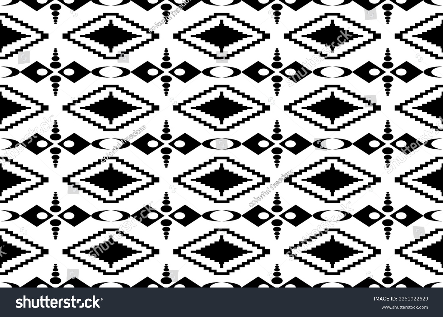SVG of Graphic design of colorful ethnic fabric pattern or style clothing fashion. Vector illustration. svg