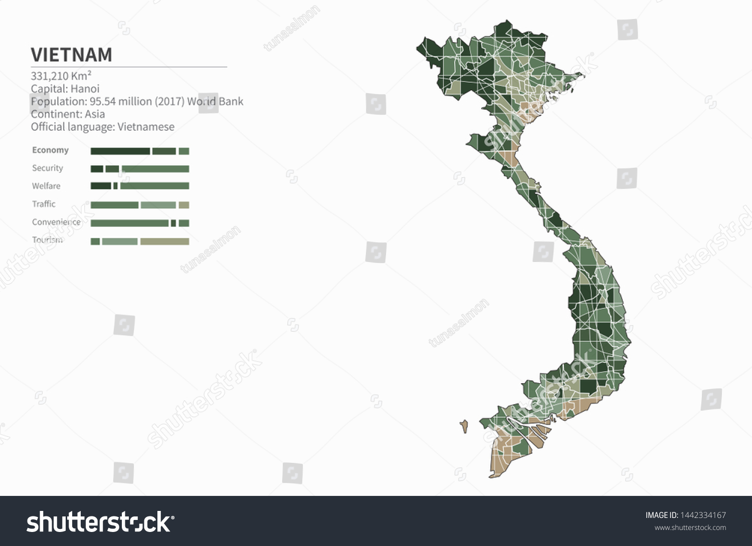 Graphic Vector Vietnam Map Stock Vector Royalty Free 1442334167 Graphic Vector Vietnam Map Stock Vector Royalty Free 1442334167