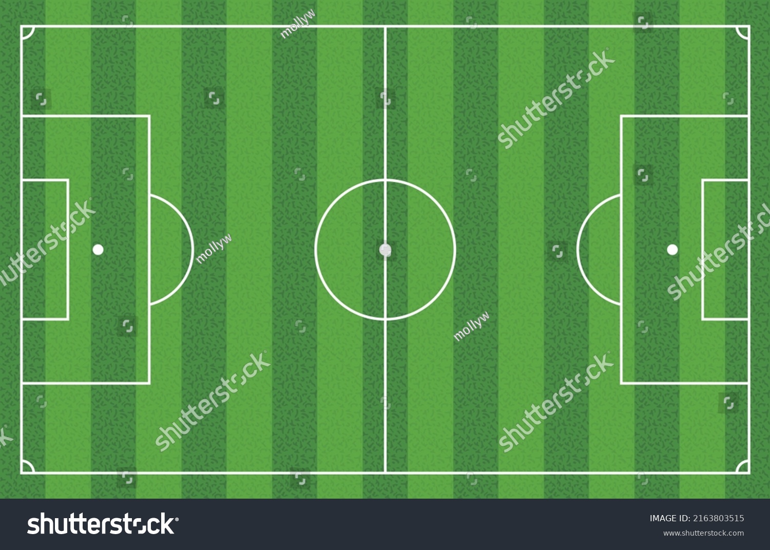 Grass Football Soccer Field Vector Illustration Stock Vector (Royalty ...