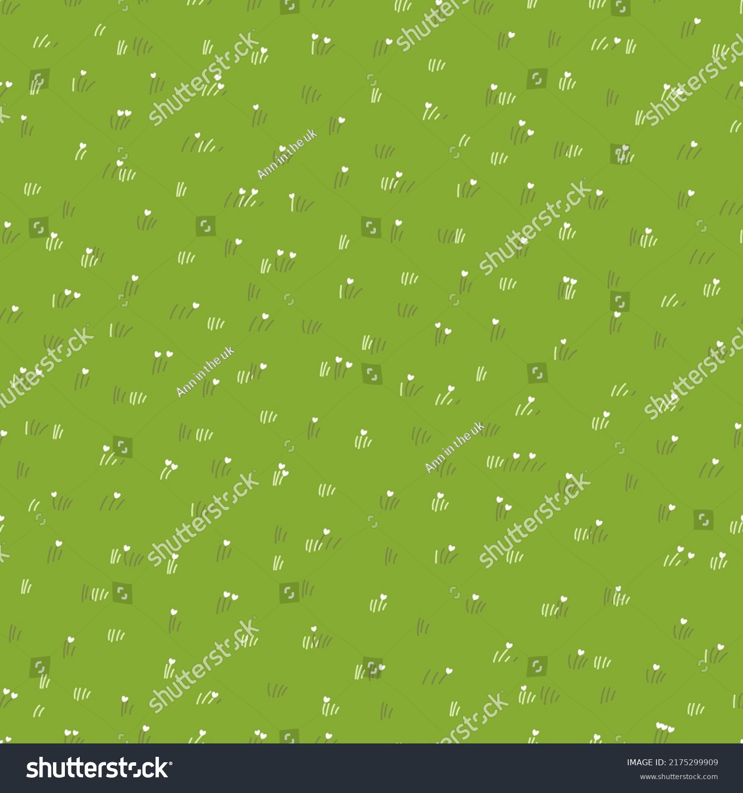 Grass Pattern Seamless Summer Background Vector Stock Vector (Royalty ...