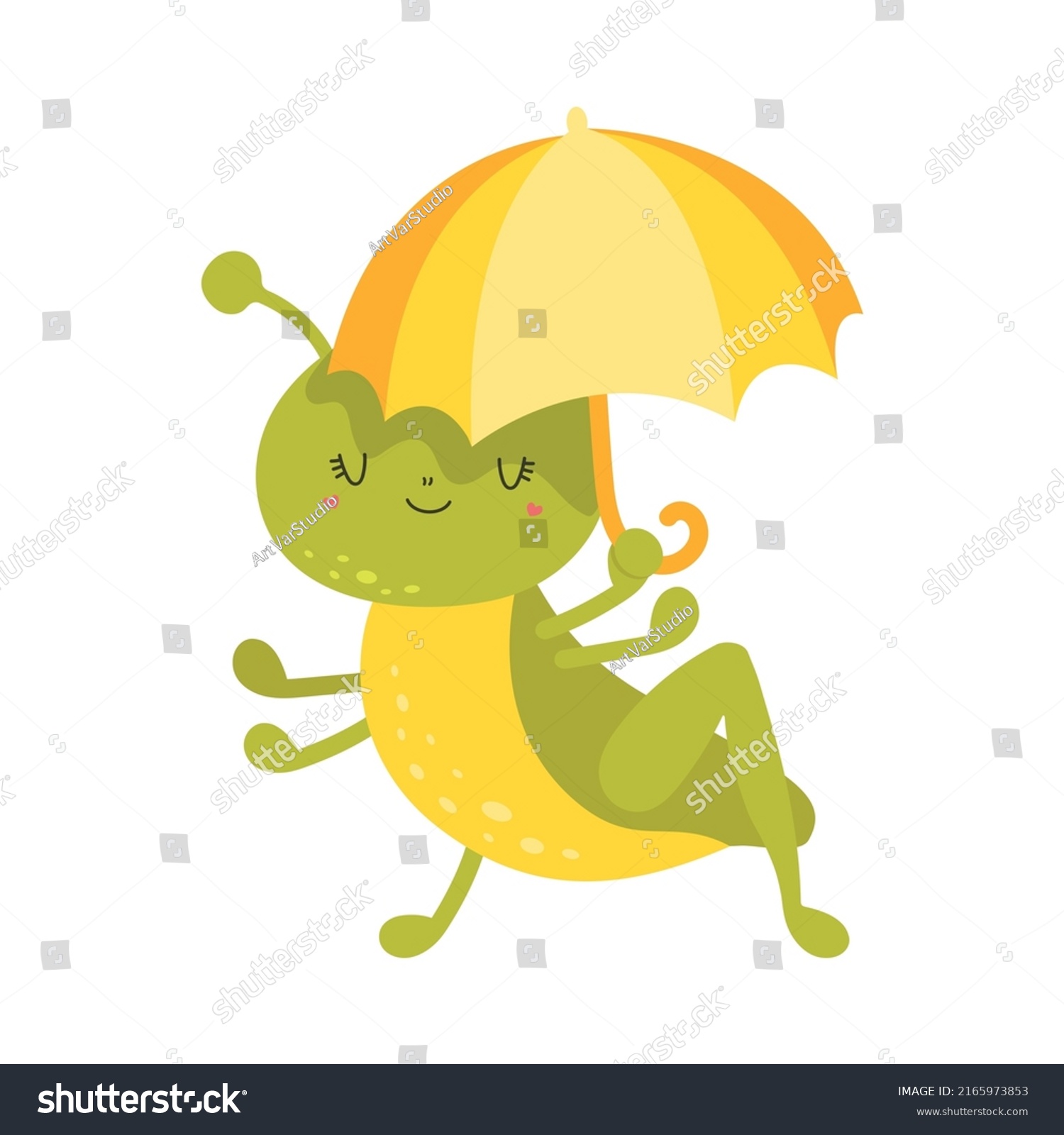 Grasshopper Clipart Character Besign Baby Clip Stock Vector (Royalty ...