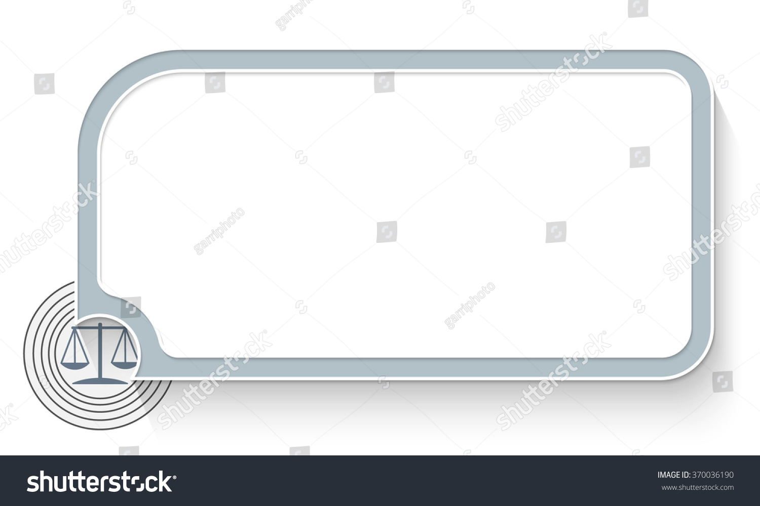 gray-text-box-your-text-justice-stock-vector-royalty-free-370036190