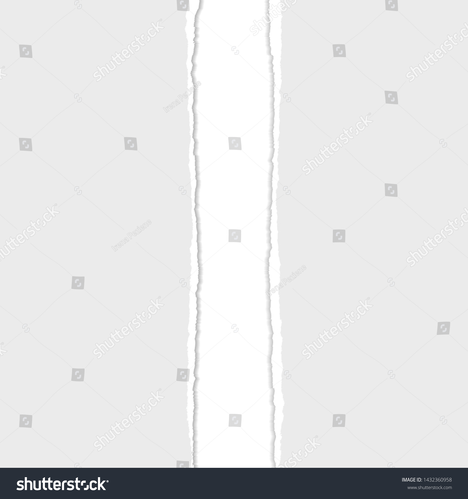 Gray Vector Ripped Torn Paper Divider Stock Vector (Royalty Free ...