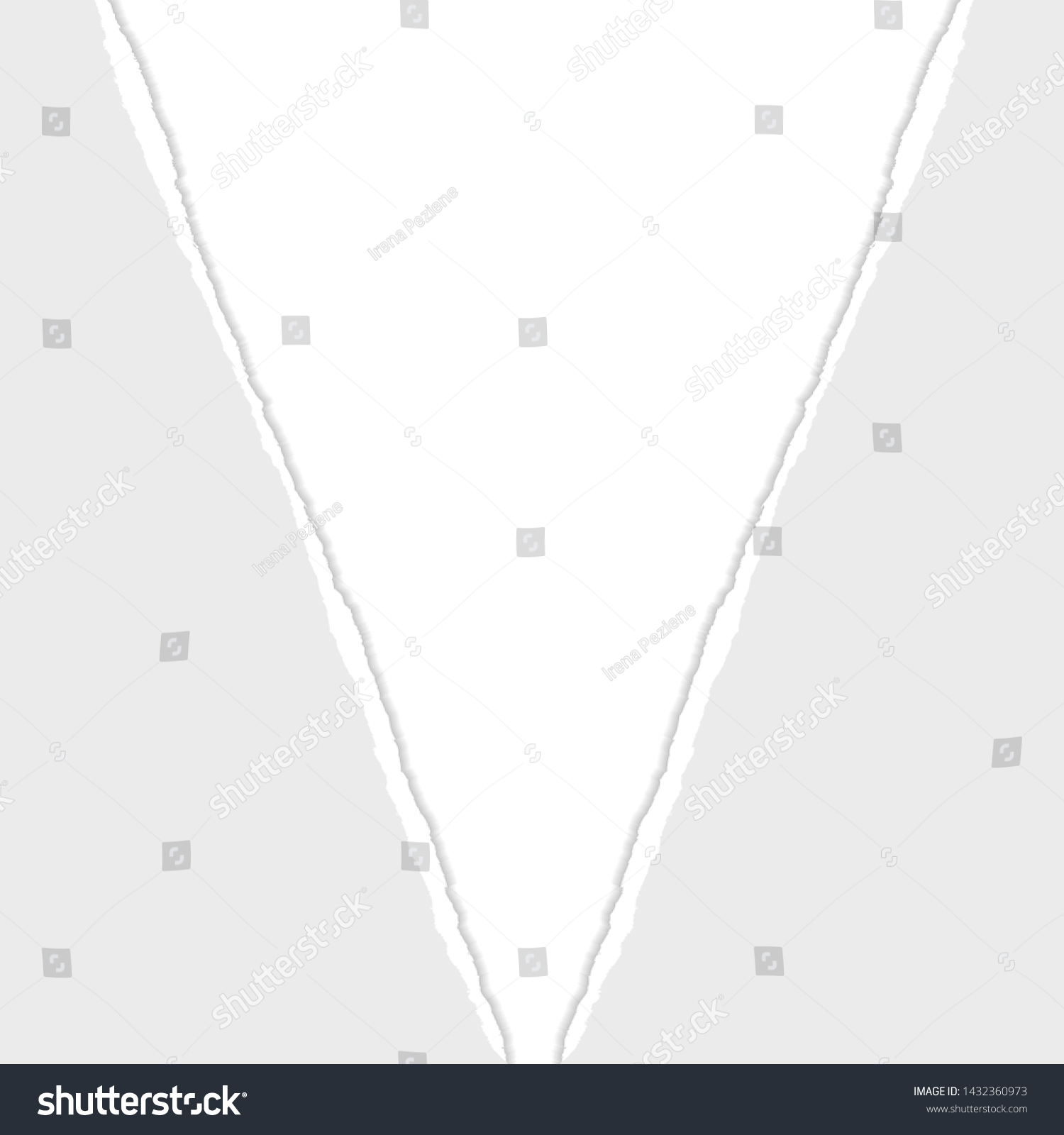 Gray Vector Ripped Torn Paper Divider Stock Vector (Royalty Free ...