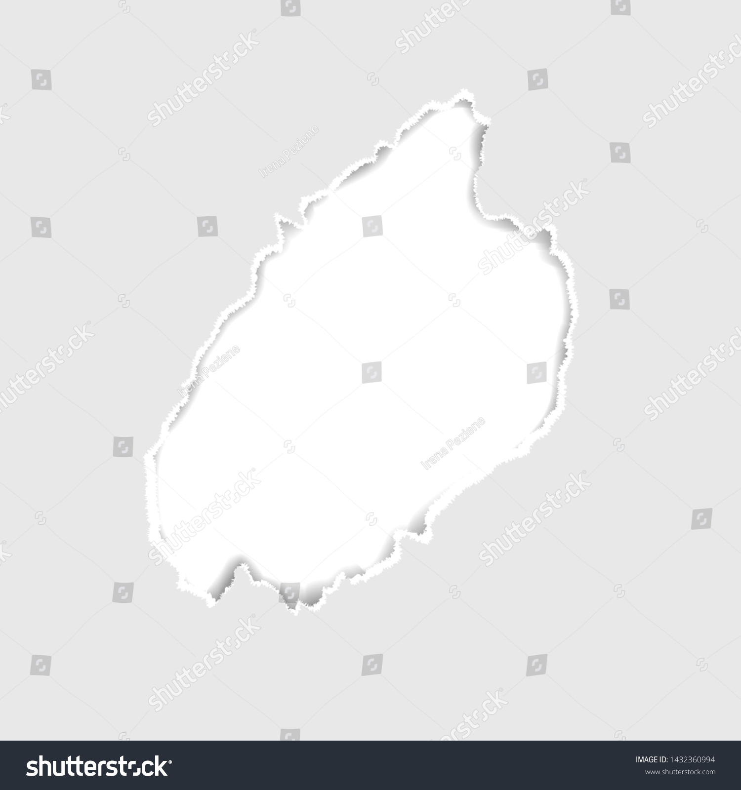 Gray Vector Ripped Torn Paper Divider Stock Vector (Royalty Free ...