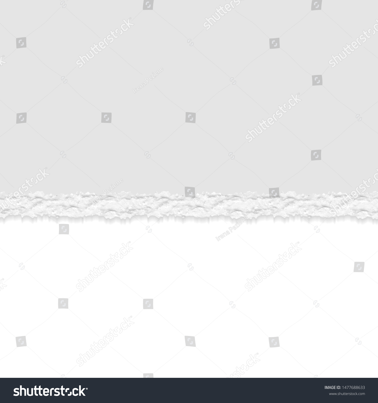 Gray Vector Ripped Torn Paper Divider Stock Vector (Royalty Free ...