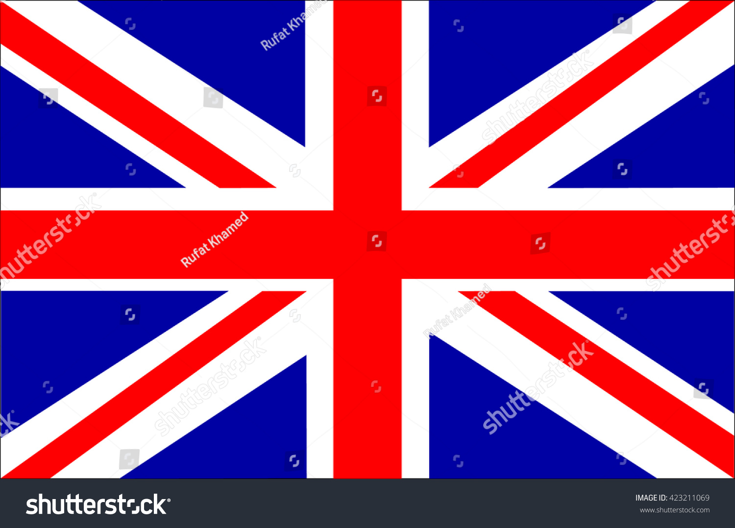 Download Great Britain Flag Vector - 423211069 : Shutterstock