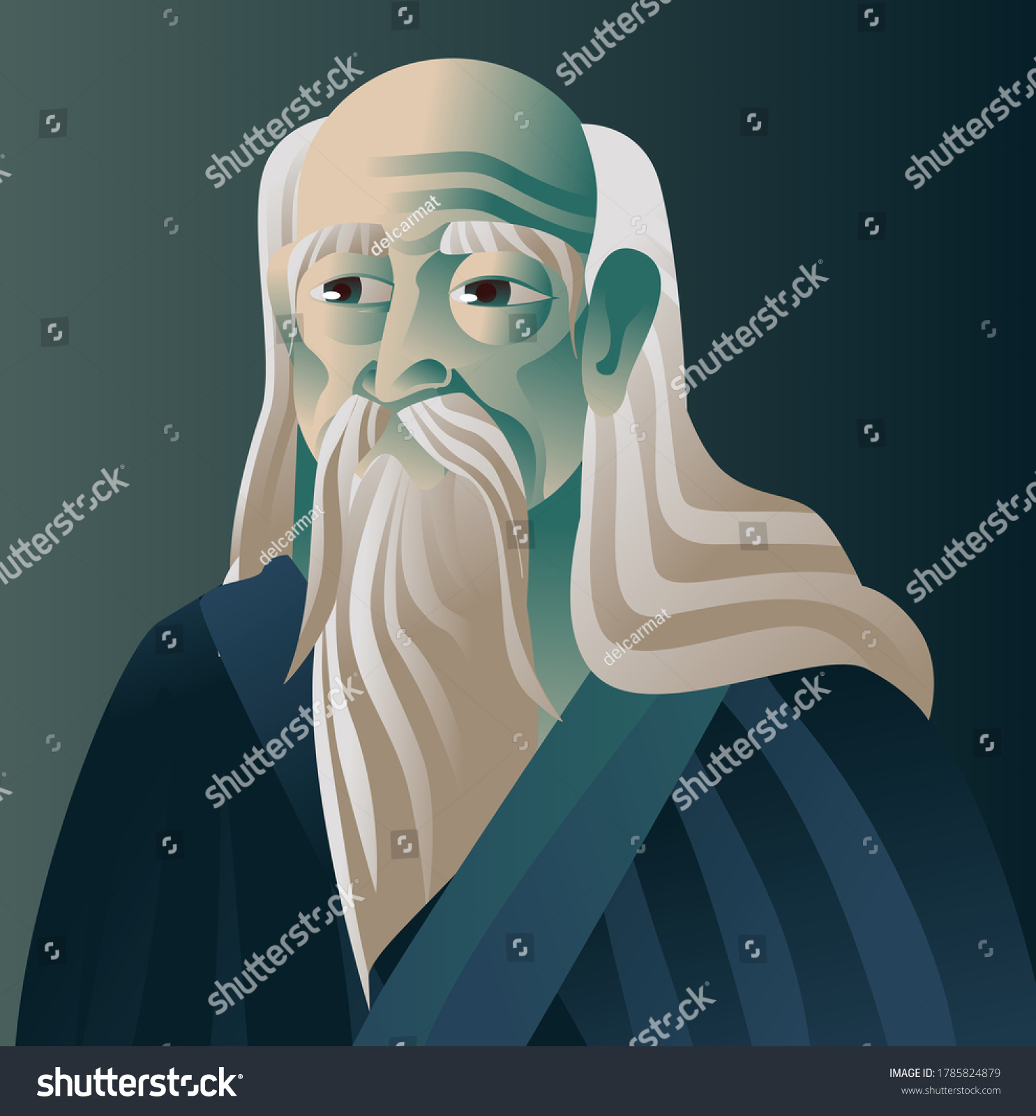 Chinese old man ancient Images, Stock Photos & Vectors | Shutterstock