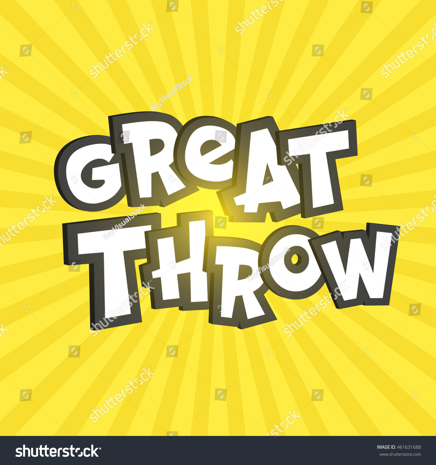 Great Throw Phrase Pokemon Go Cartoon Stock Vector (Royalty Free) 461631688