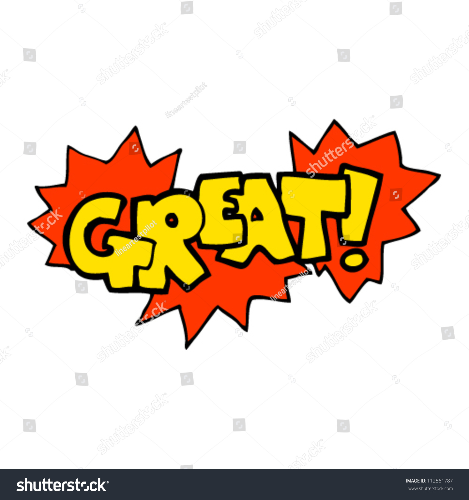  Great  Word  Sign Stock Vector 112561787 Shutterstock