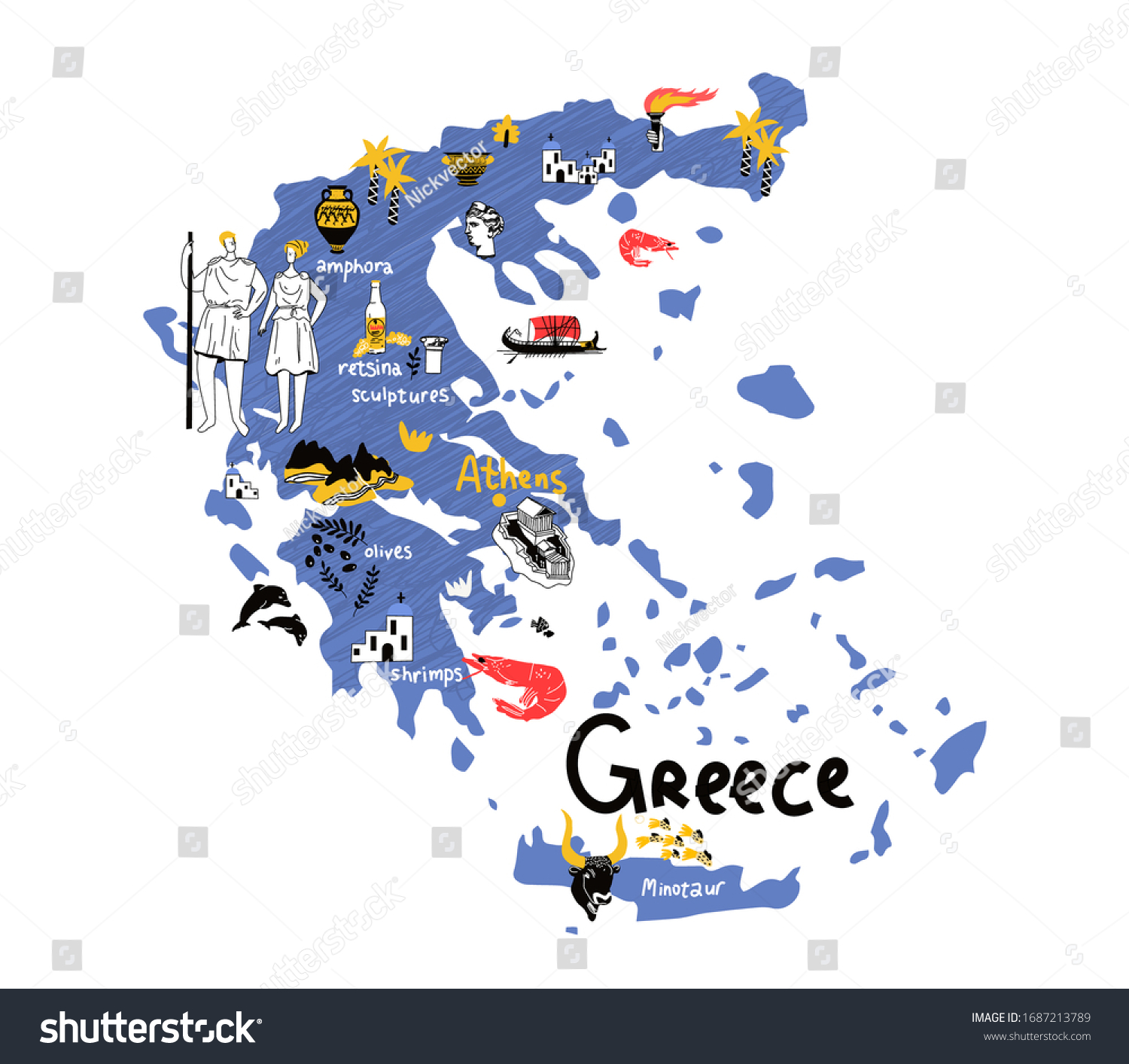 1,272 Map greece cartoon Images, Stock Photos & Vectors | Shutterstock