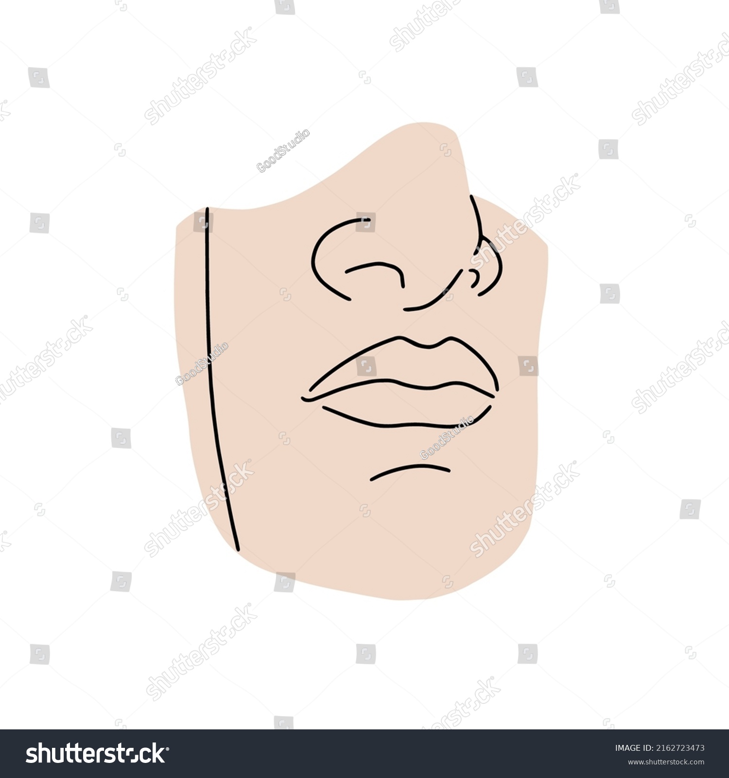 Greek Face Statue Fragment Ancient Sculpture Stock Vector (Royalty Free ...