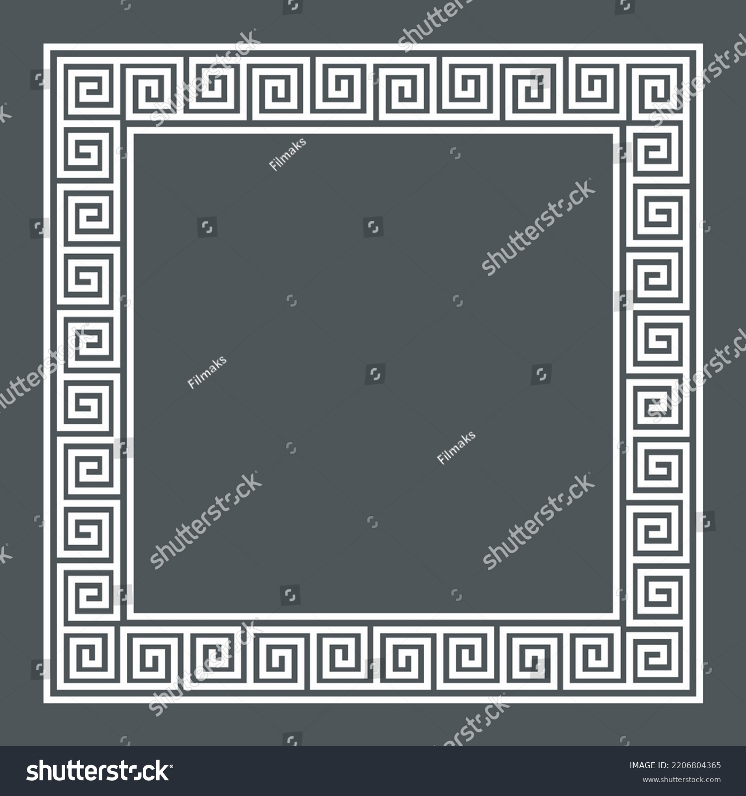 SVG of Greek of frame, corner and border, roman ornament quality vector illustration cut  svg