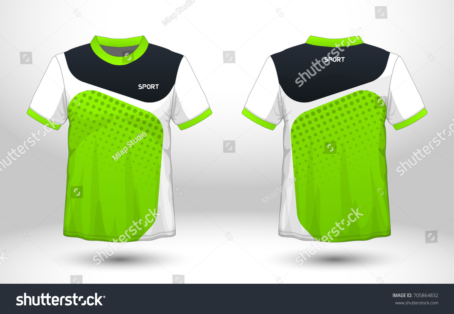 Download Green Black Layout Football Sport Tshirt Stock Vector ...