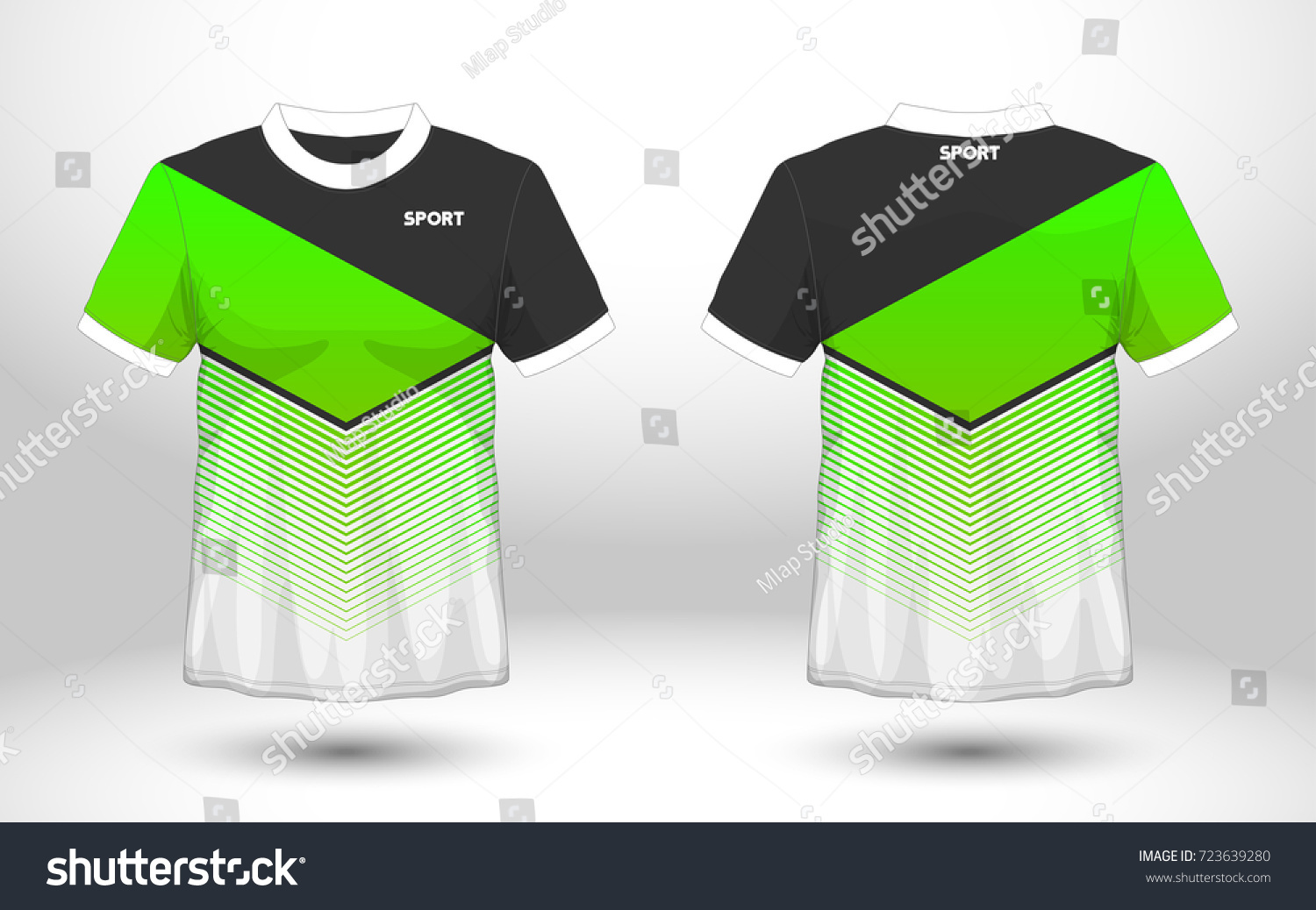 Fussball T Shirt Design In Den Farben Grun Und Stock Vektorgrafik Lizenzfrei