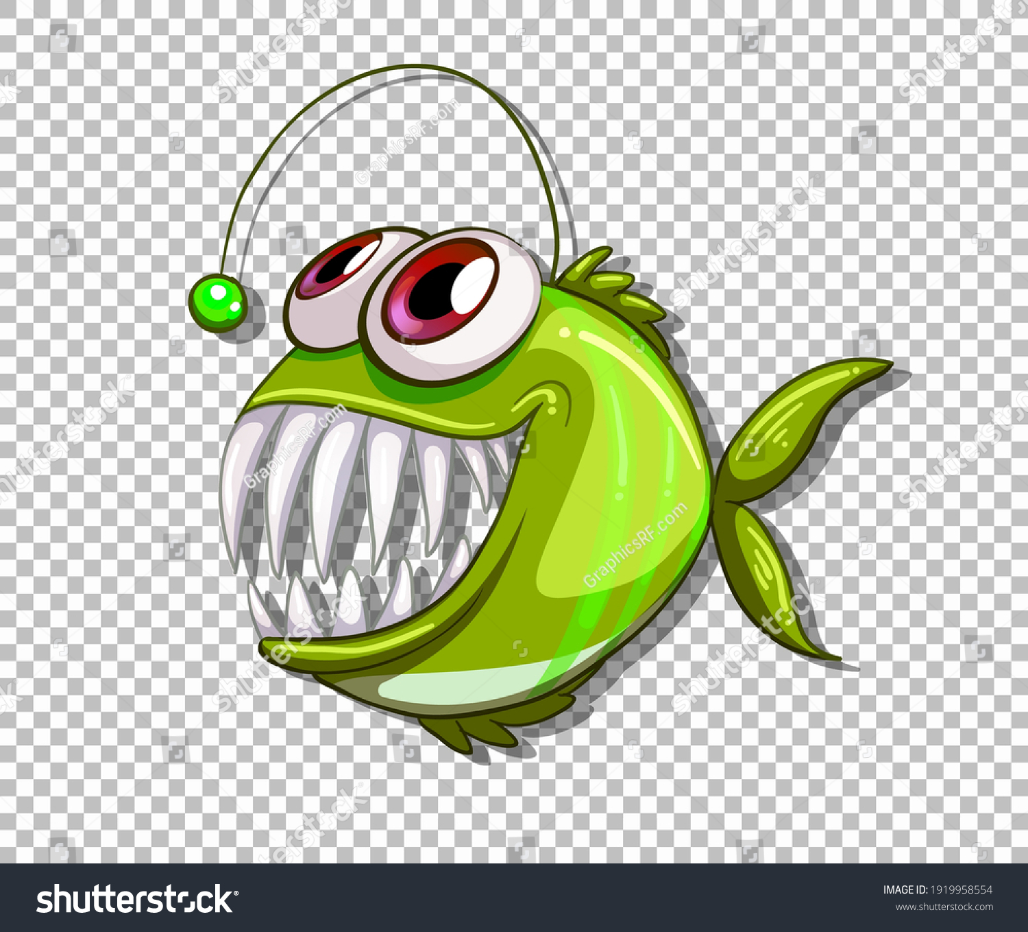 Cartoon angler fish Images, Stock Photos & Vectors | Shutterstock