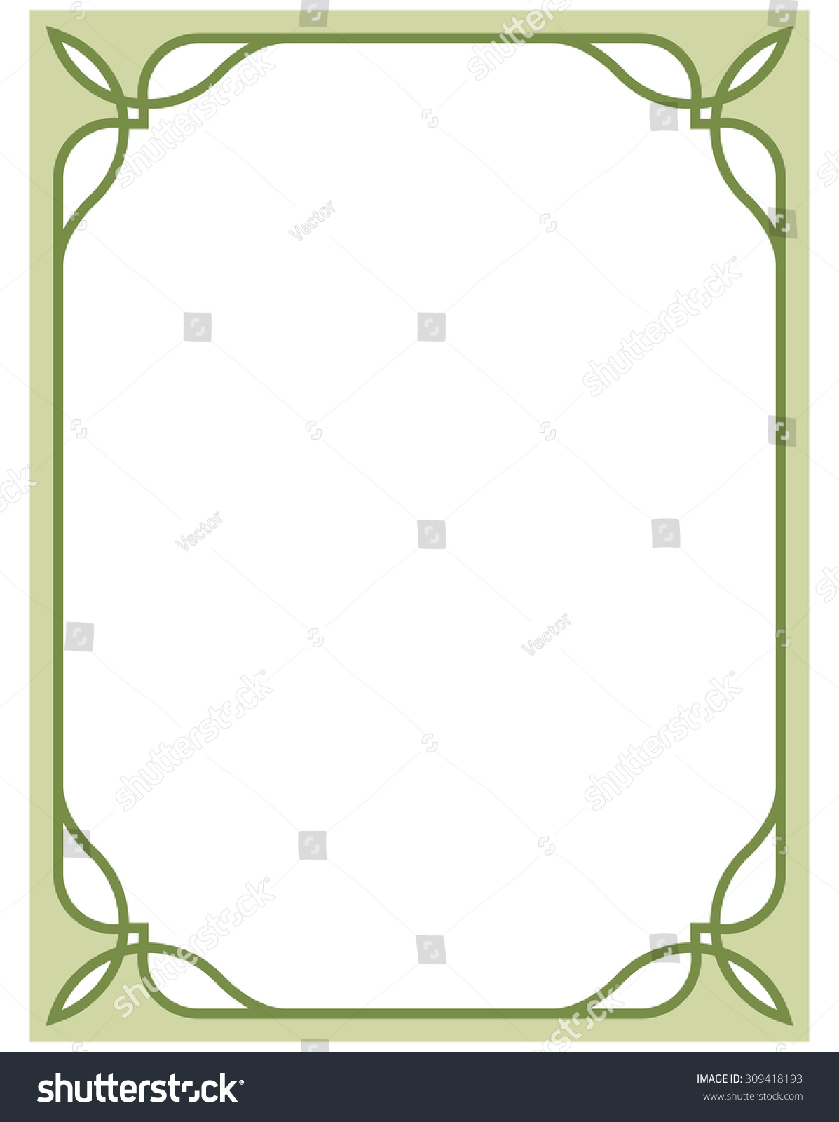 green line border