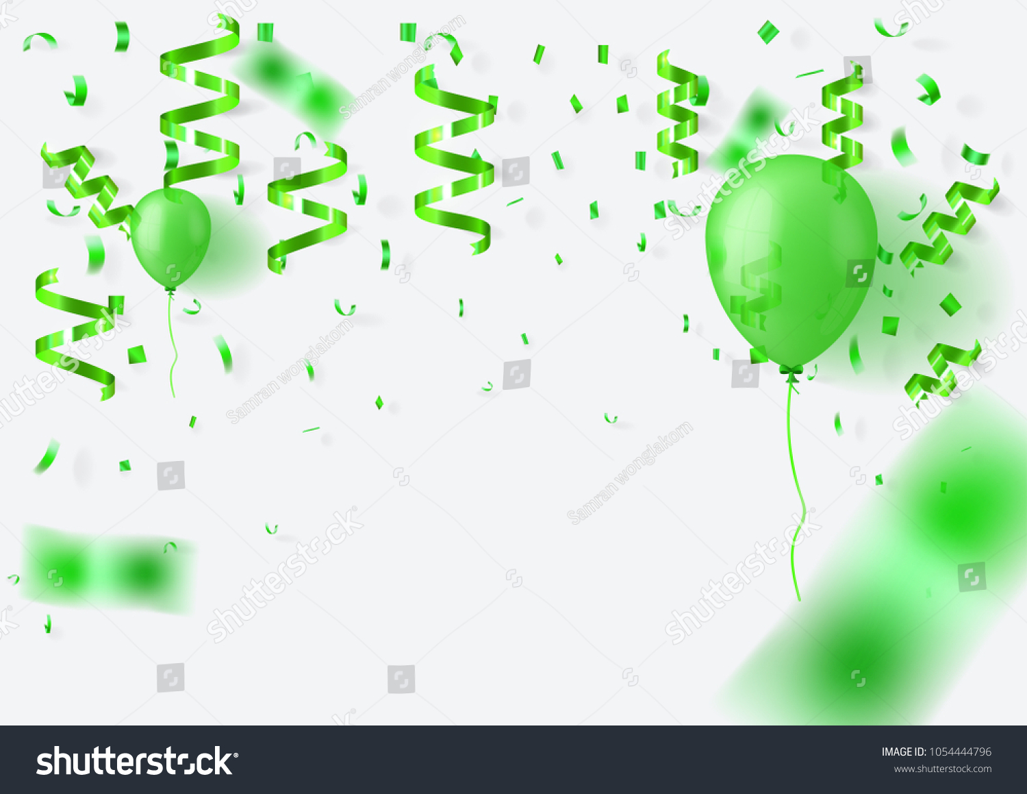 Green Celebration Background Stock Vector (Royalty Free) 1054444796