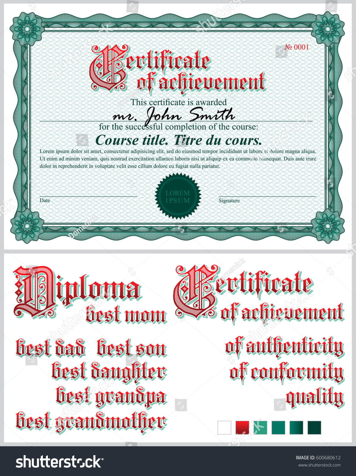 sample of certificate of commendation