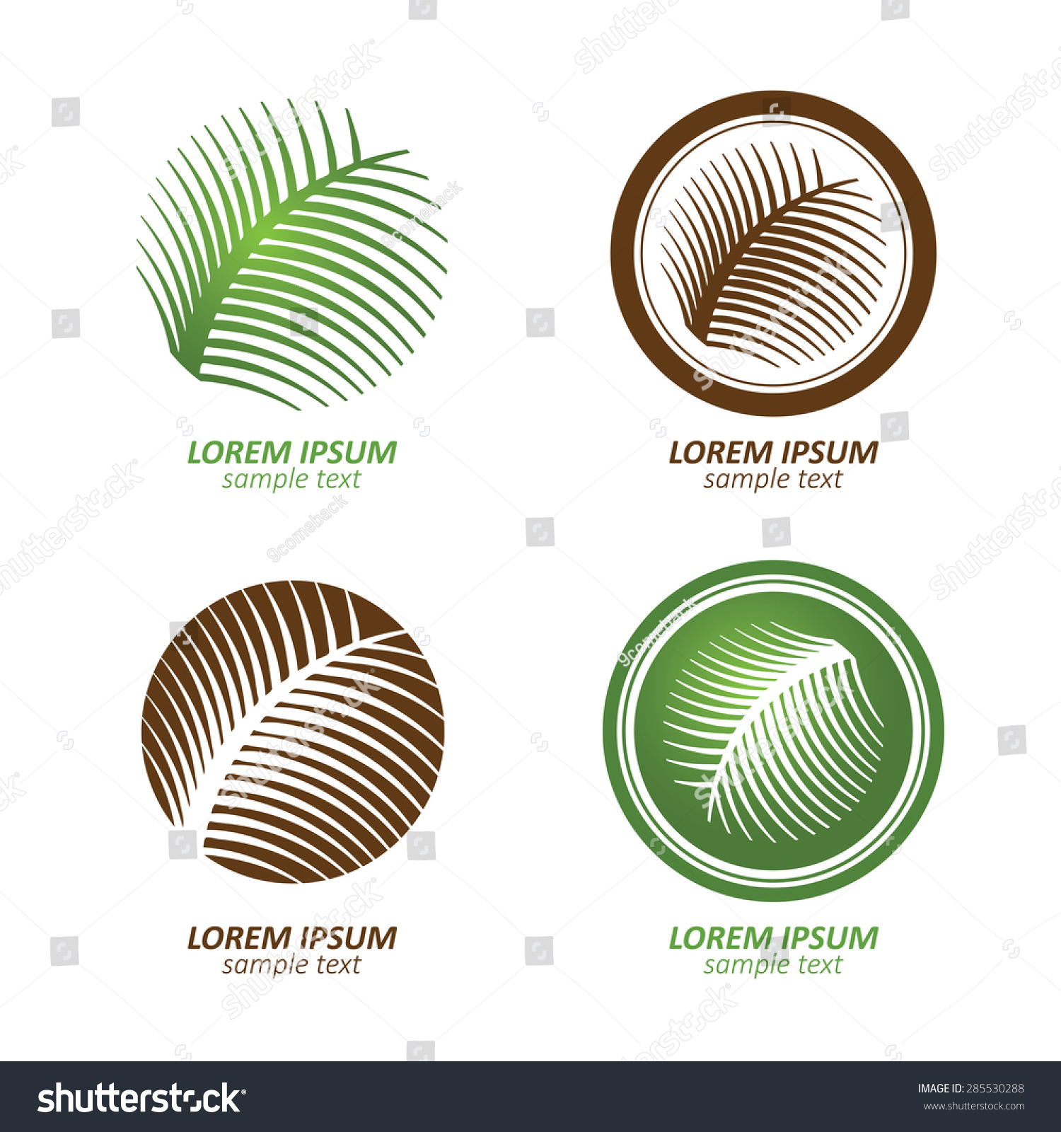 Green Circle Palm Tree Vector Logo Stock Vector 285530288 Shutterstock Green Circle Tree Vector Logo Design Stock Vector 235140895