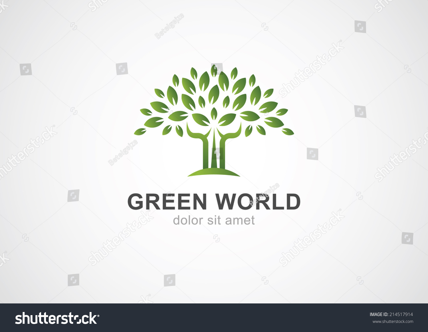 Green Circle Tree Vector Logo Design Stock Vector 214517914 Shutterstock Green Circle Tree Vector Logo Design Stock Vector 235140895