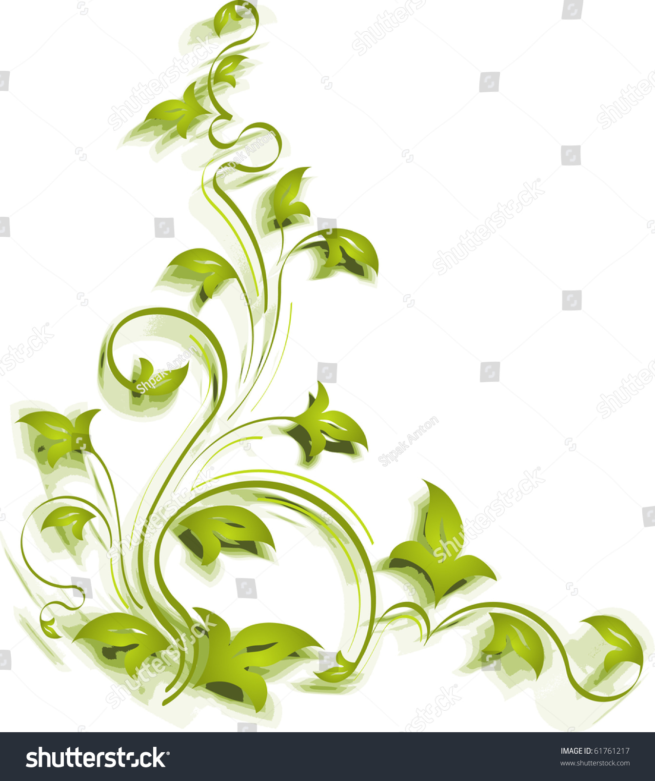 Green Corner Stock Vector Illustration 61761217 : Shutterstock