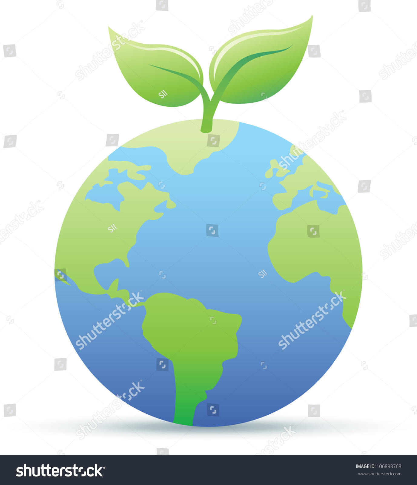 Green Earth Illustration - 106898768 : Shutterstock