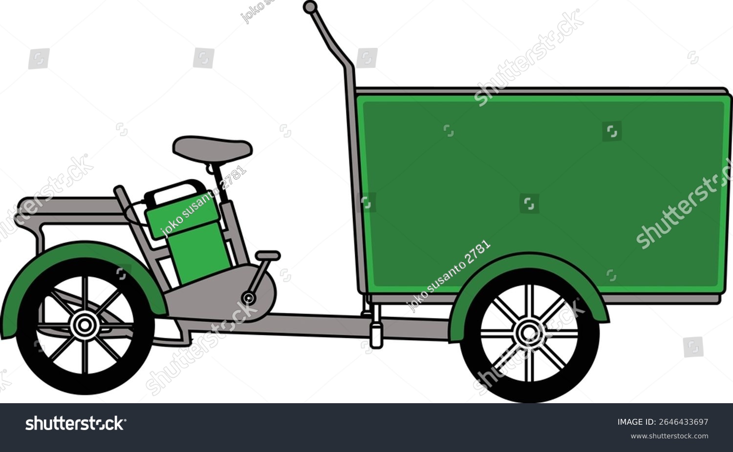 Cargo Bike clip art preview