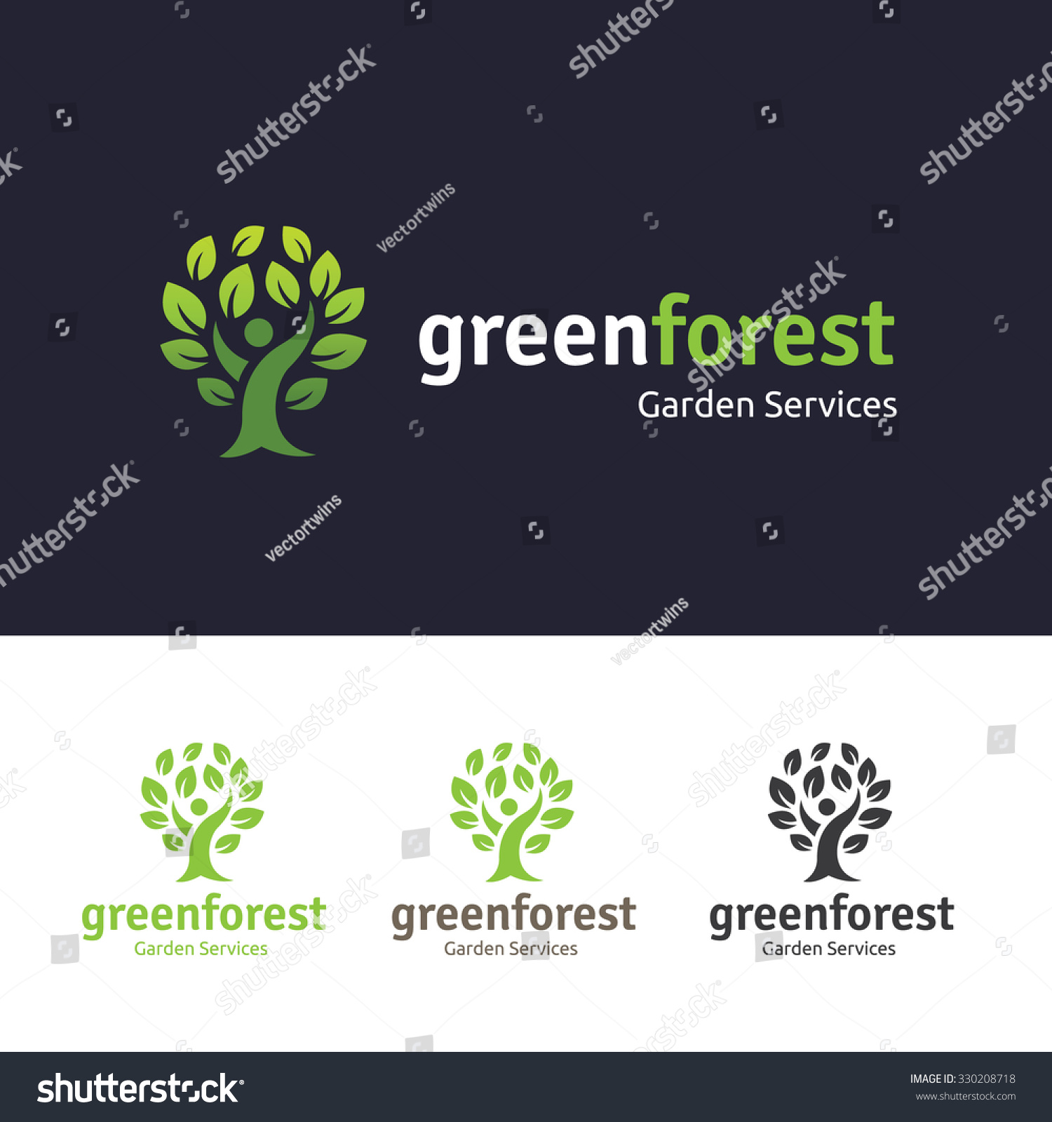 Green Forest Logopeople Tree Logovector Logo Stock Vector 330208718 Shutterstock Green Tree Vector Logo Design Template Stock Vector More Images Of 2015 465664290 Istock