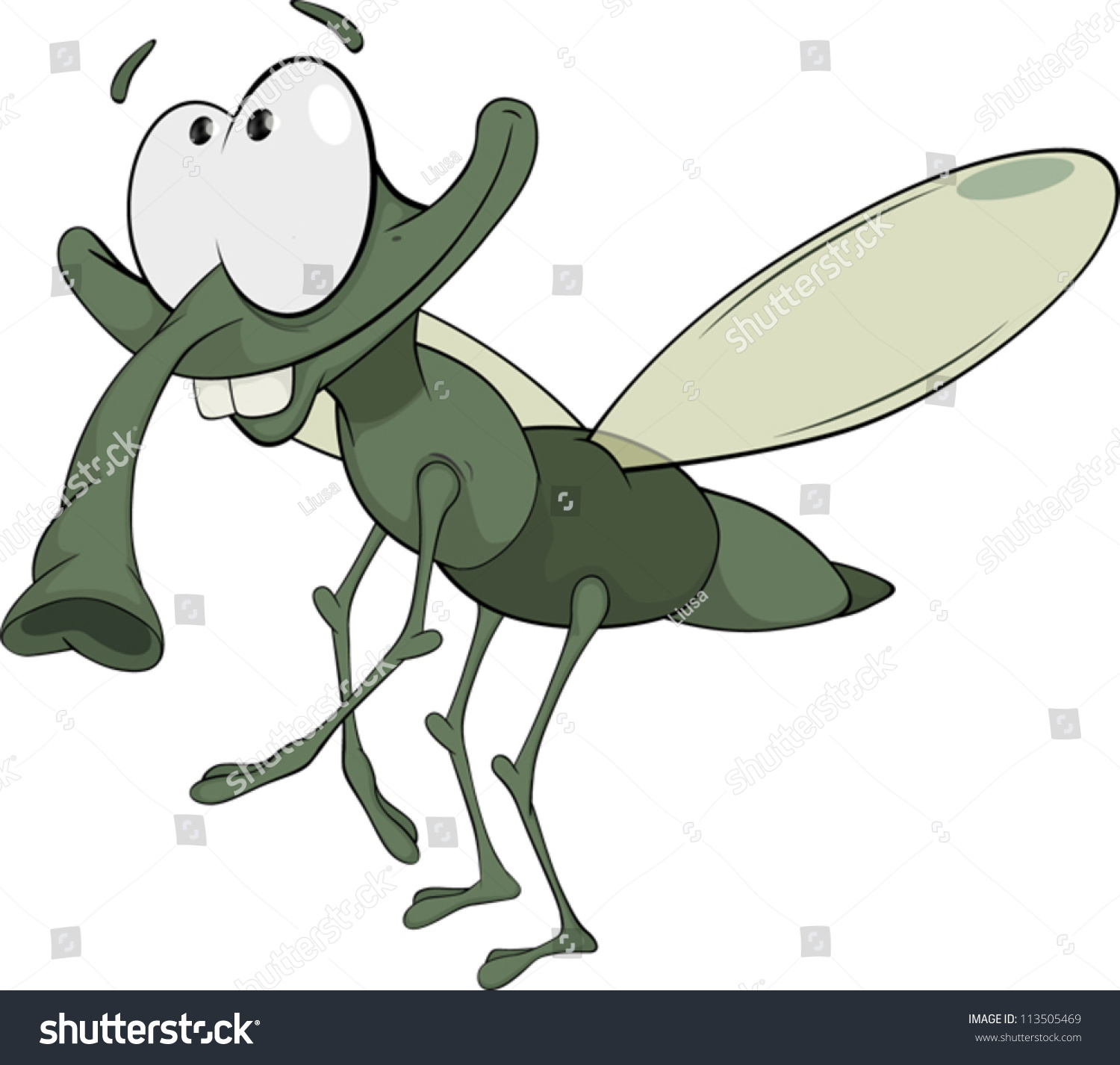 Green Insect Cartoon Stock Vector 113505469 - Shutterstock