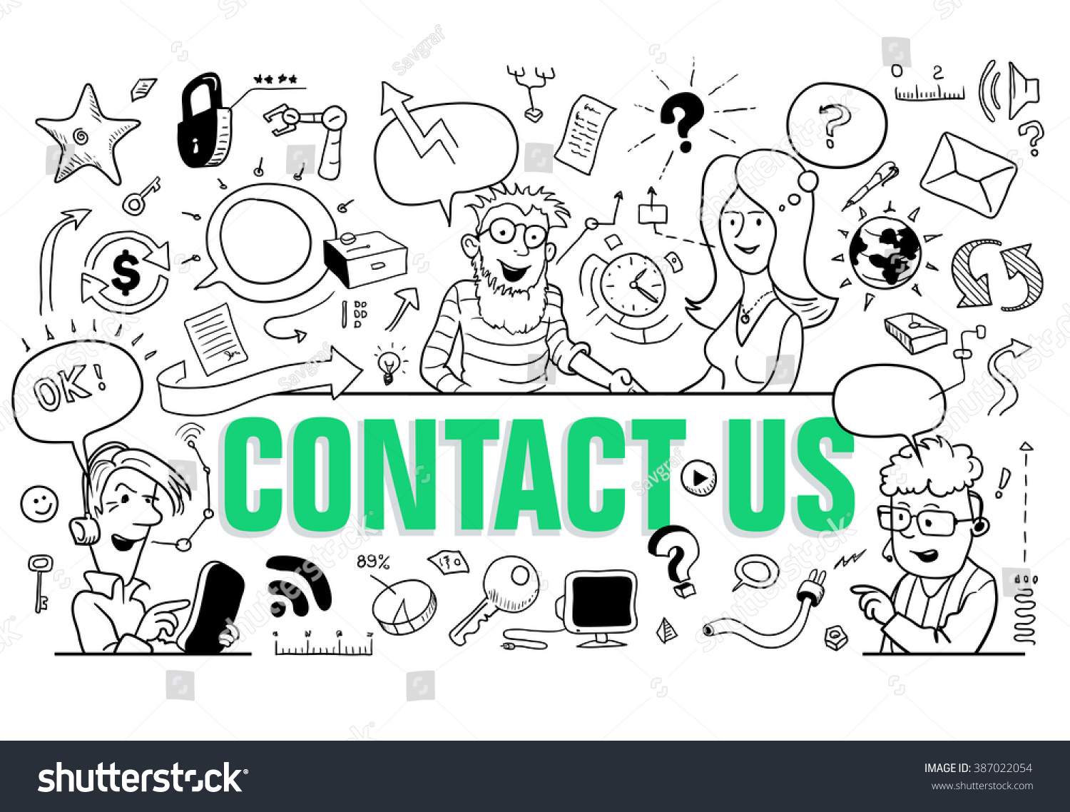 Contact Us Funny >> Green Letters Contact Us Doodle Style Stock Vector Royalty Contact Us Funny >> Green Letters Contact Us Doodle Style Stock Vector Royalty