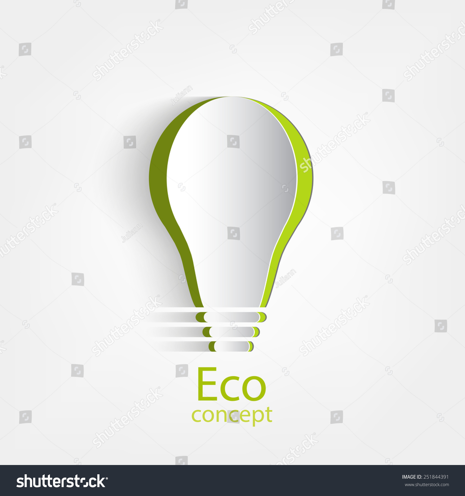 Green Light Environmental Concept Vector Illustration Stock Vector