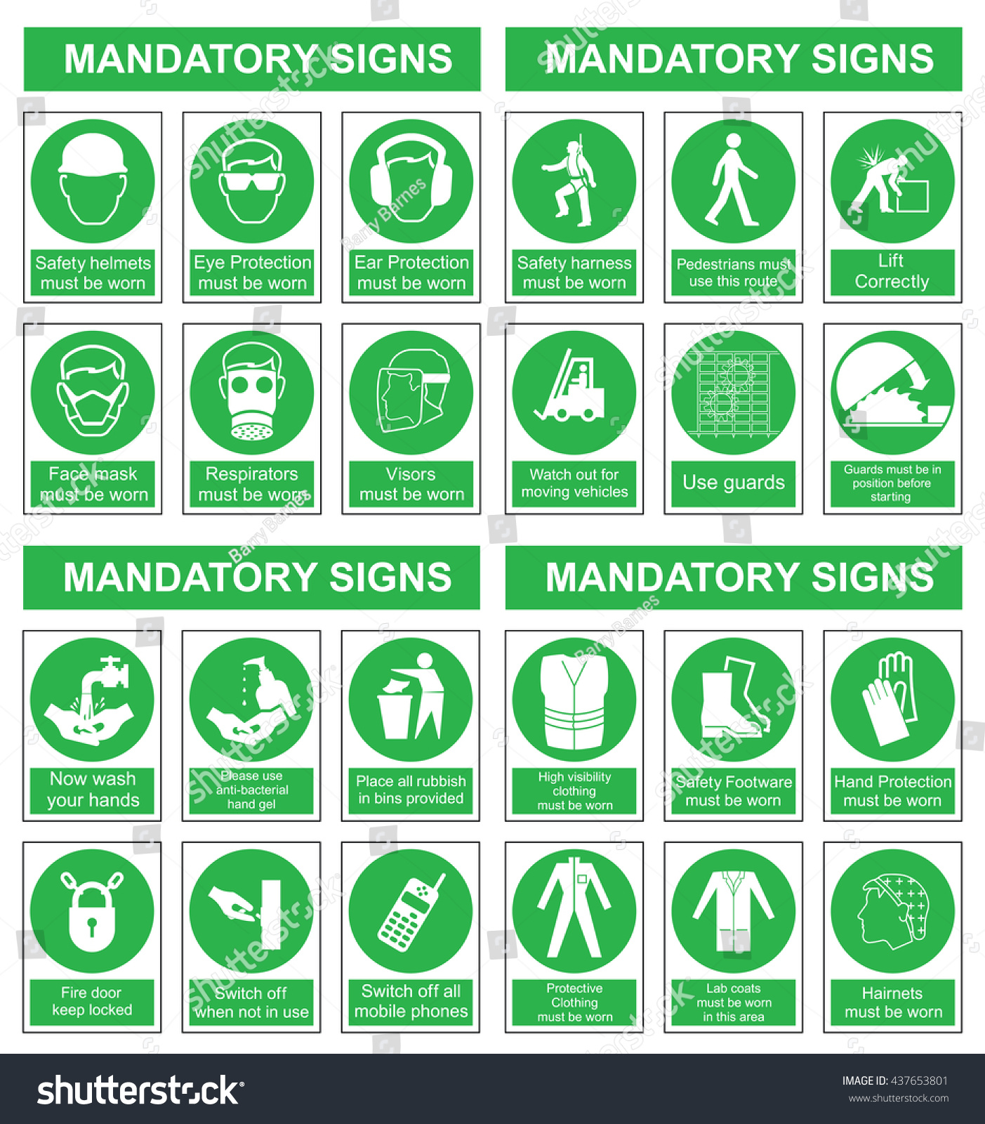 Factory Safety Signs And Symbols