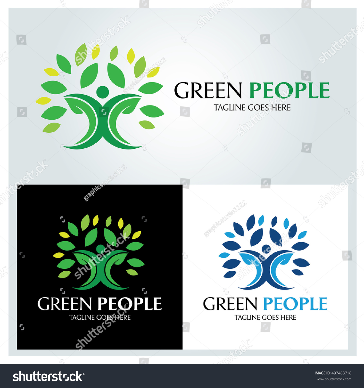 Green People Logo Design Template Tree Stock Vector 497463718 Shutterstock Green Tree Vector Logo Design Template Stock Vector More Images Of 2015 465664290 Istock