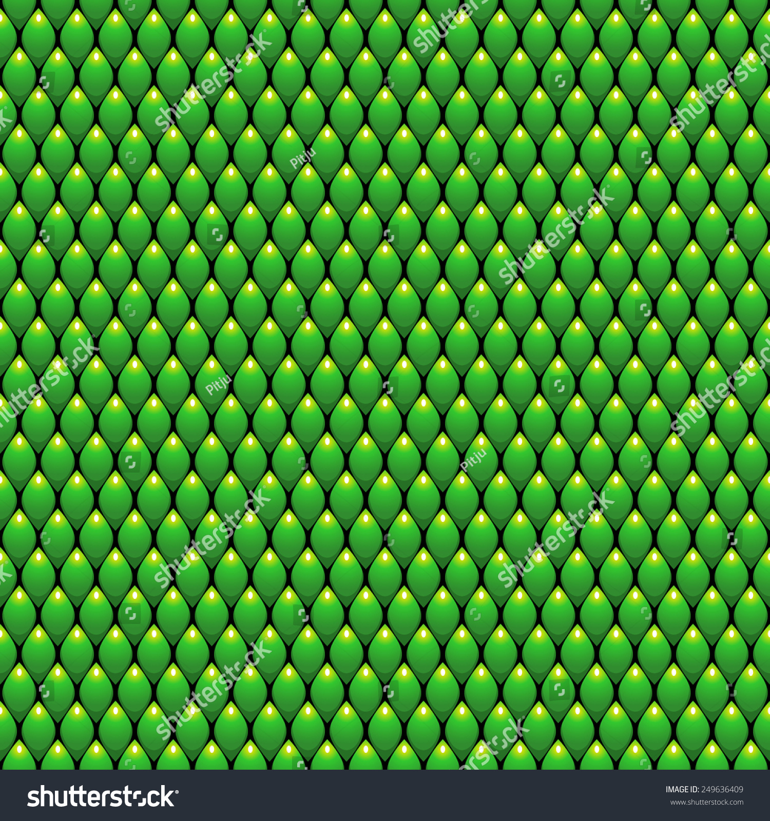 Green Scales Seamless Pattern Background Vector Stock Vector 249636409 ...