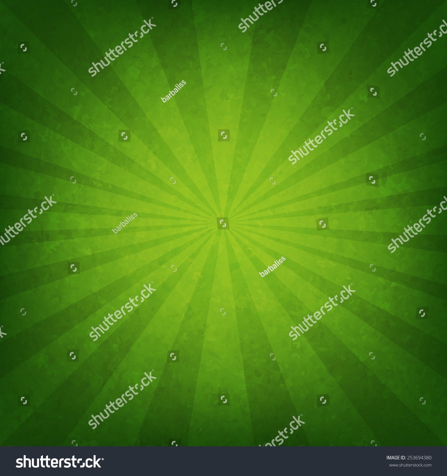Green Sunburst Poster Gradient Mesh Vector Stock Vector (Royalty Free ...