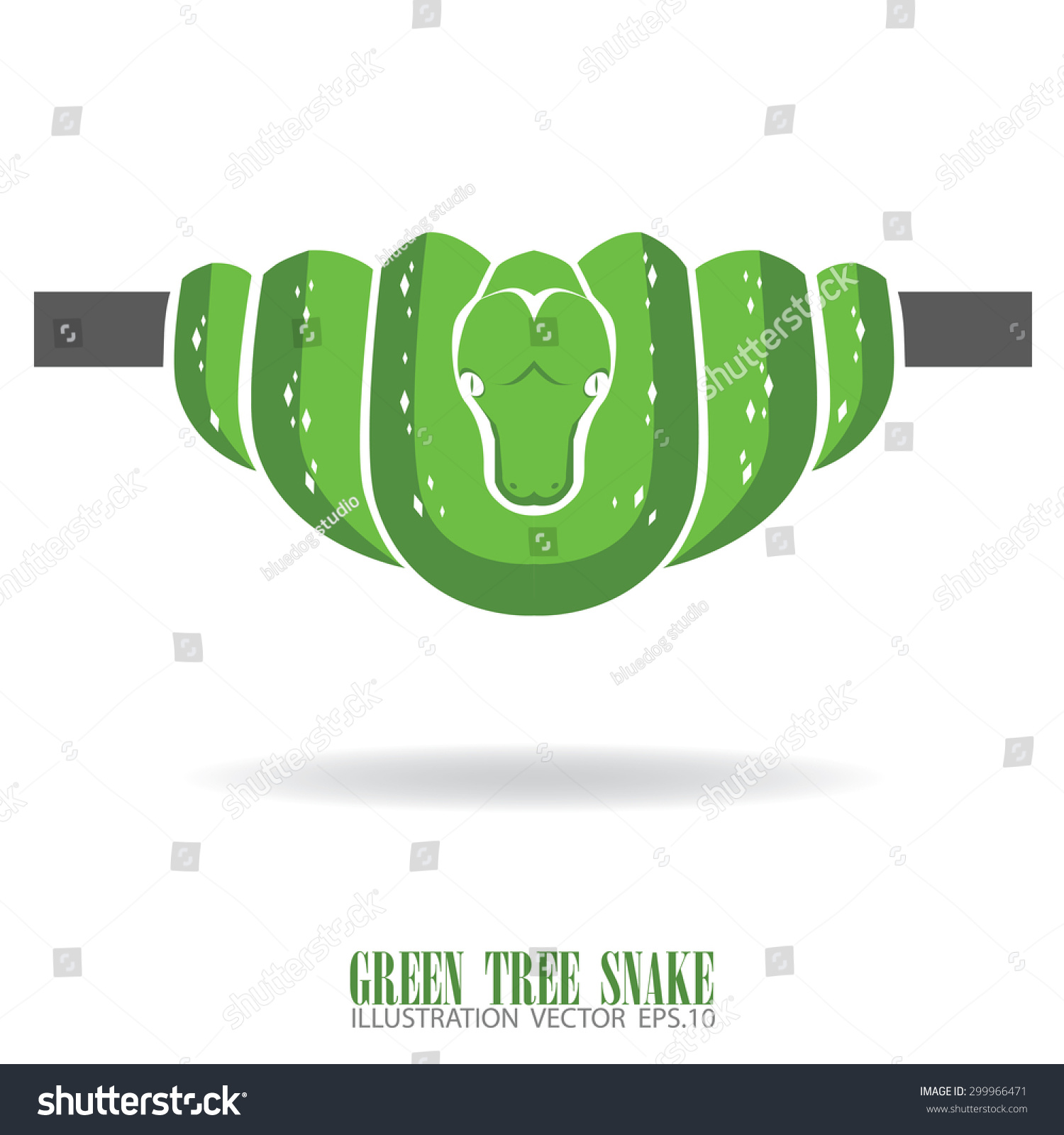 SVG of Green tree Snake. Vector Illustration. svg