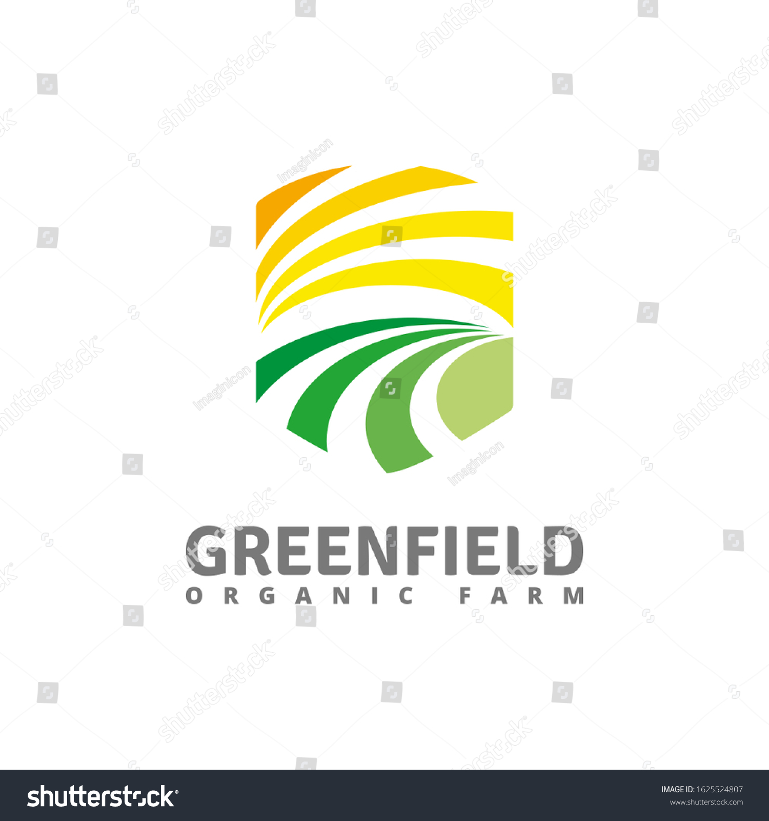 Greenfield Logo Vector Template Organic Farm Stock Vector (Royalty Free ...