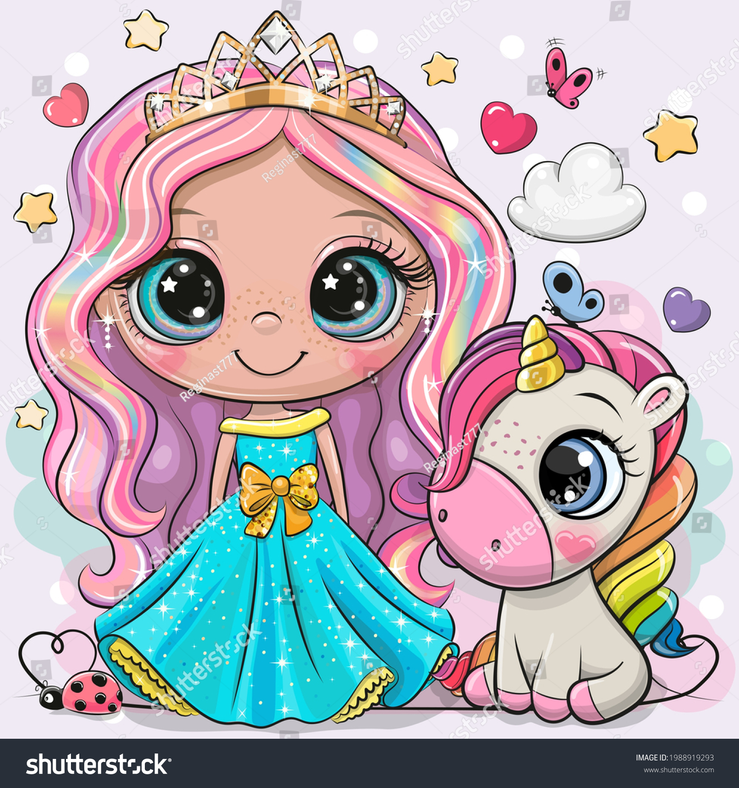 25,020 Princess unicorn illustration Images, Stock Photos & Vectors ...