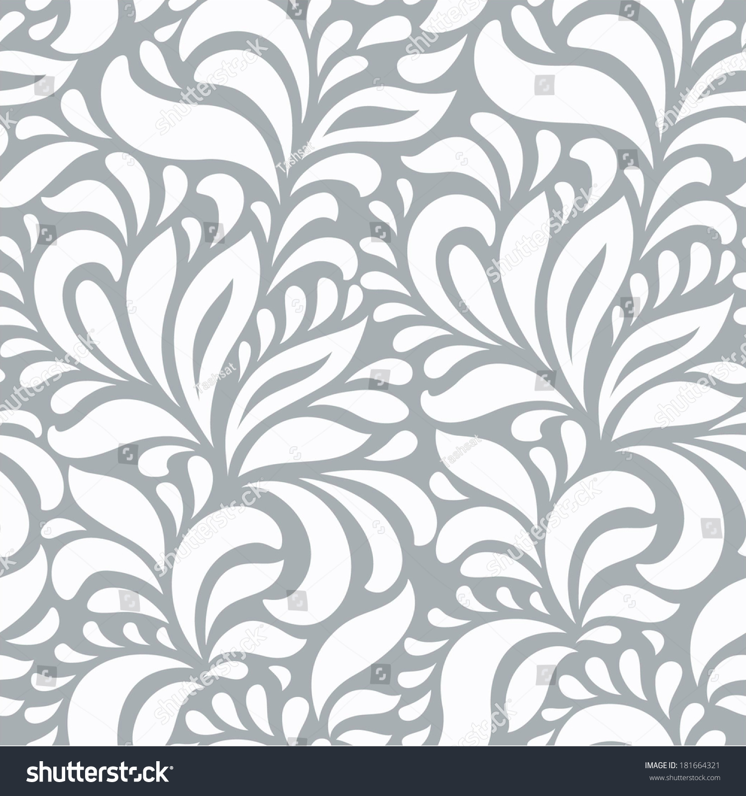 Grey Abstract Seamless Pattern Stock Vector (Royalty Free) 181664321 ...