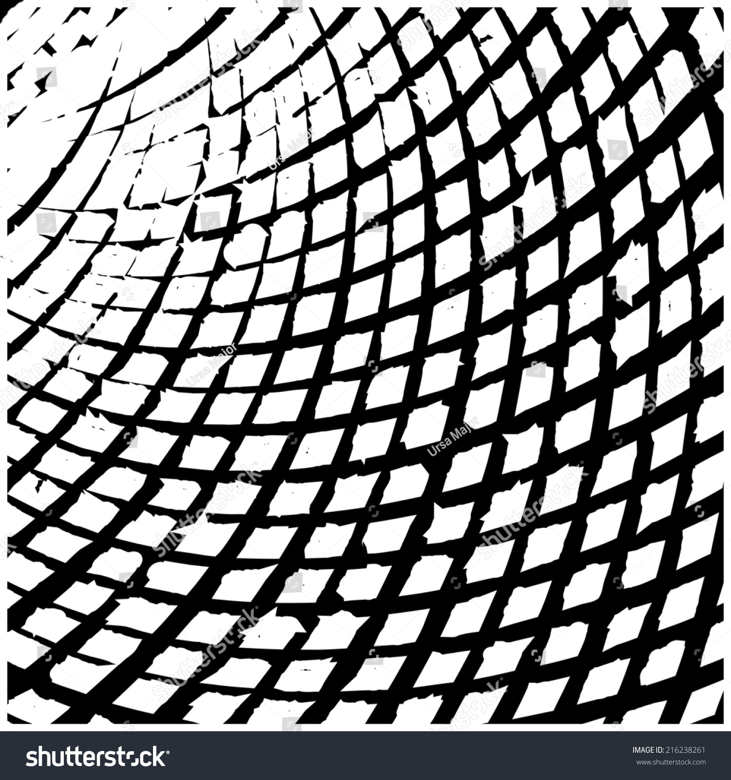 Grid Overlay Grunge Background Your Design Stock Vector 216238261