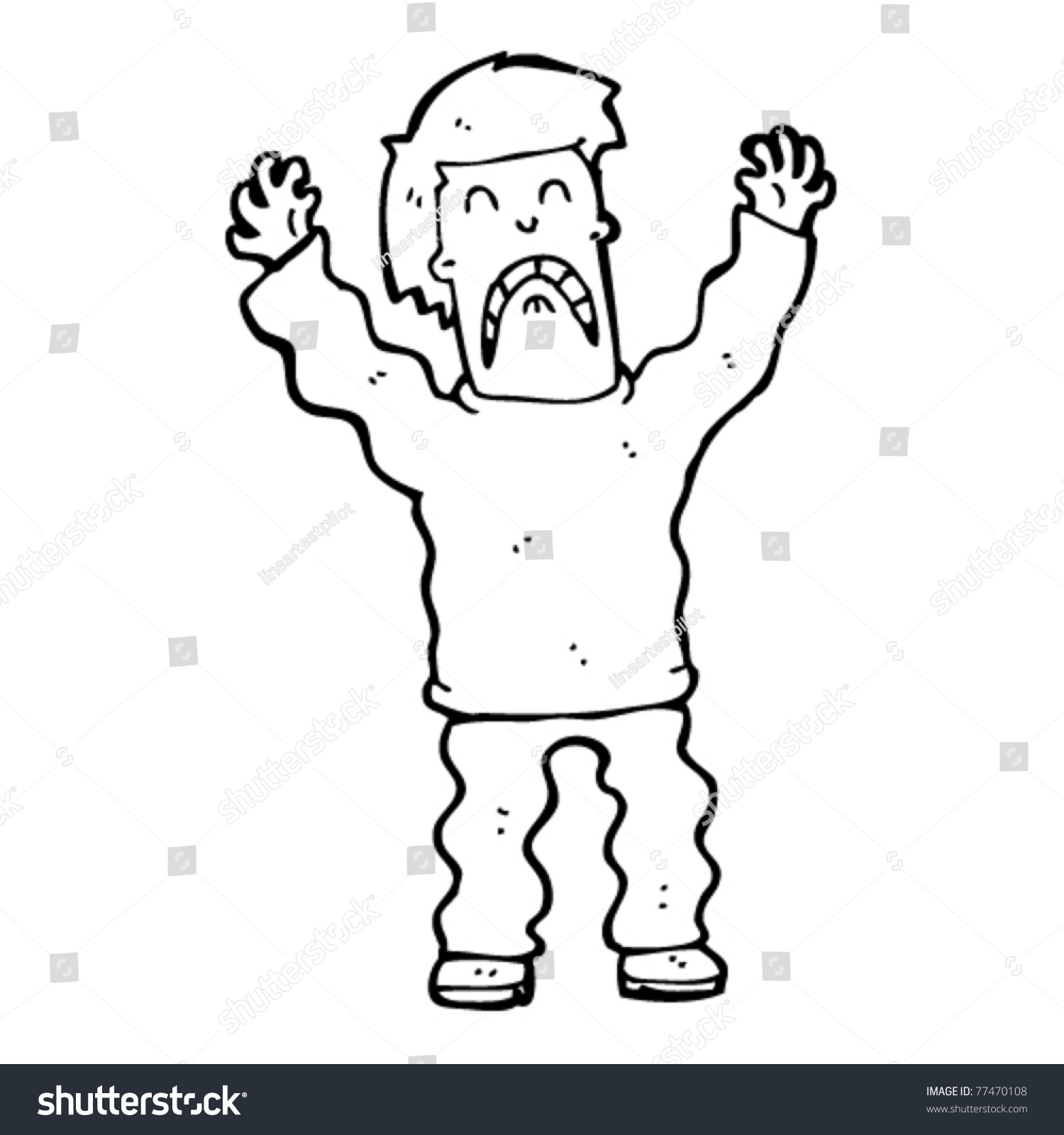 Grief Stricken Man Cartoon Stock Vector Royalty Free