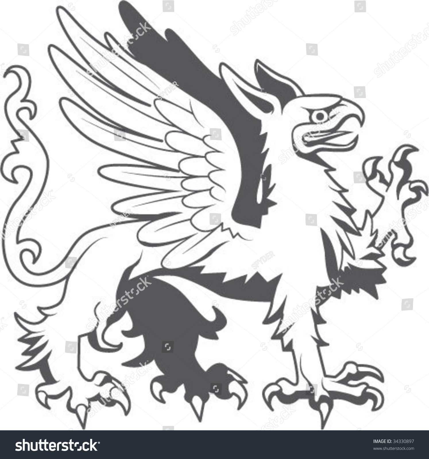 Griffin Stock Vector Illustration 34330897 : Shutterstock