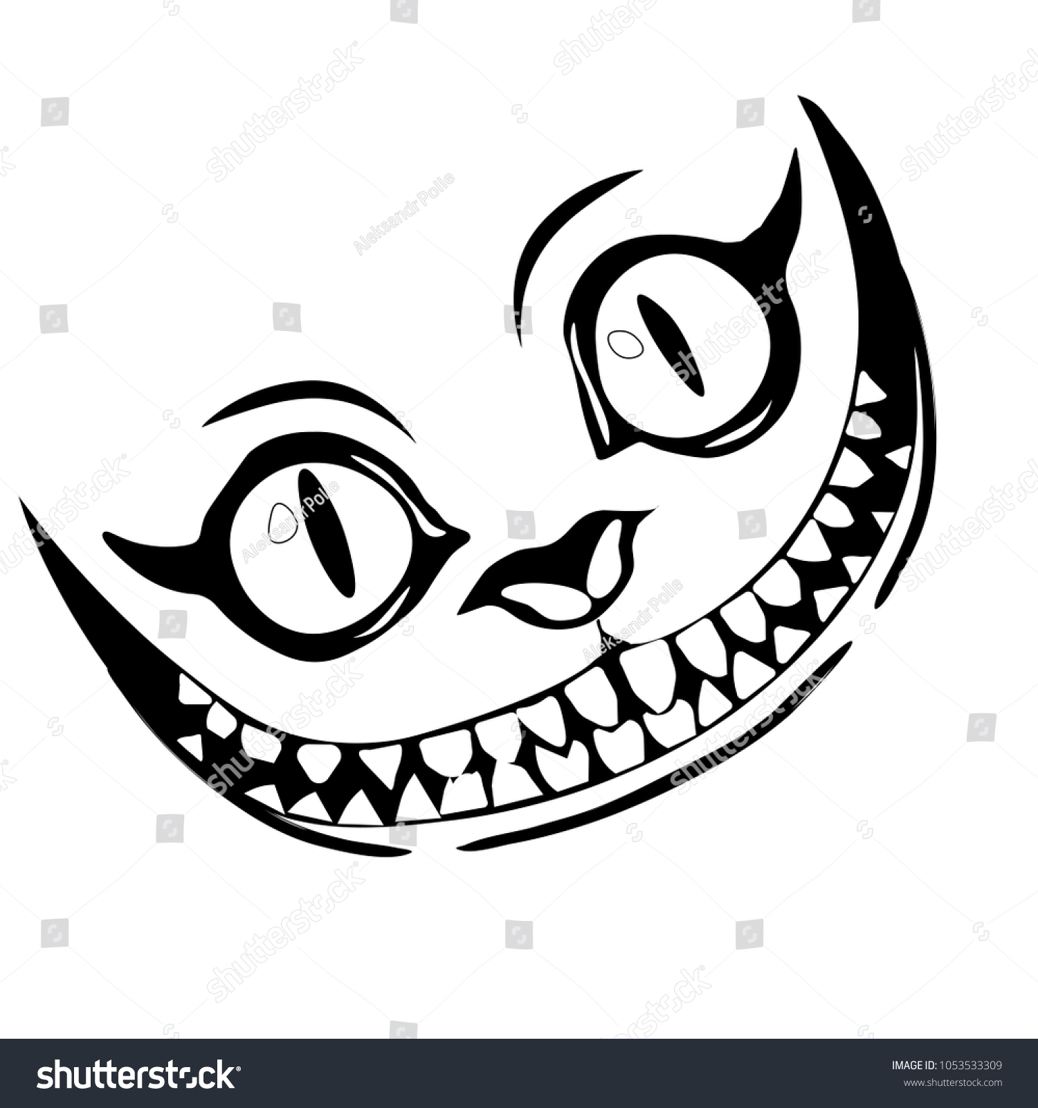 SVG of Grin like a Cheshire cat svg