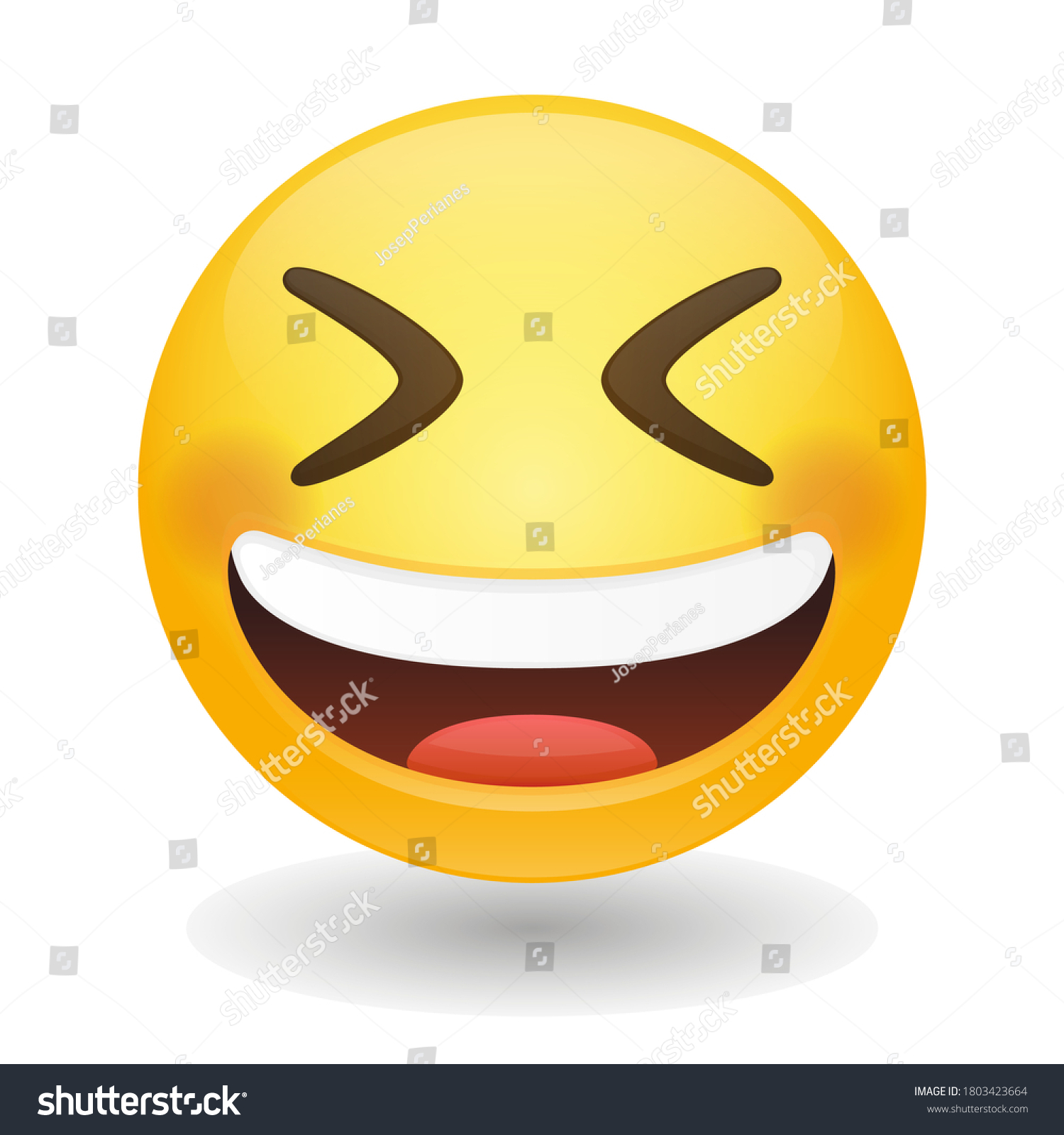 Grinning Squirting Laughing Emoji Vector Art Stock Vector (Royalty Free ...