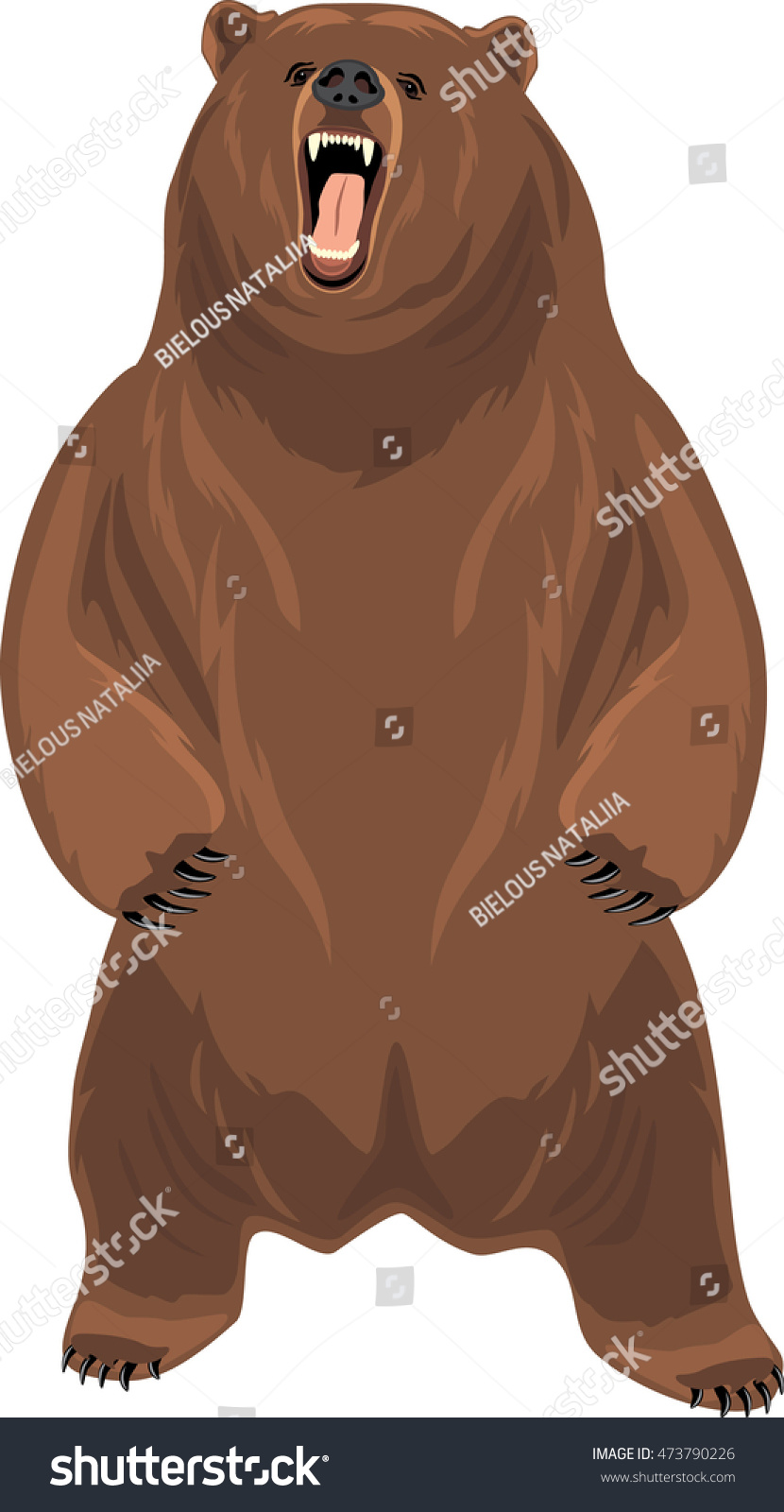 Cartoon grizzly bear Images, Stock Photos & Vectors | Shutterstock