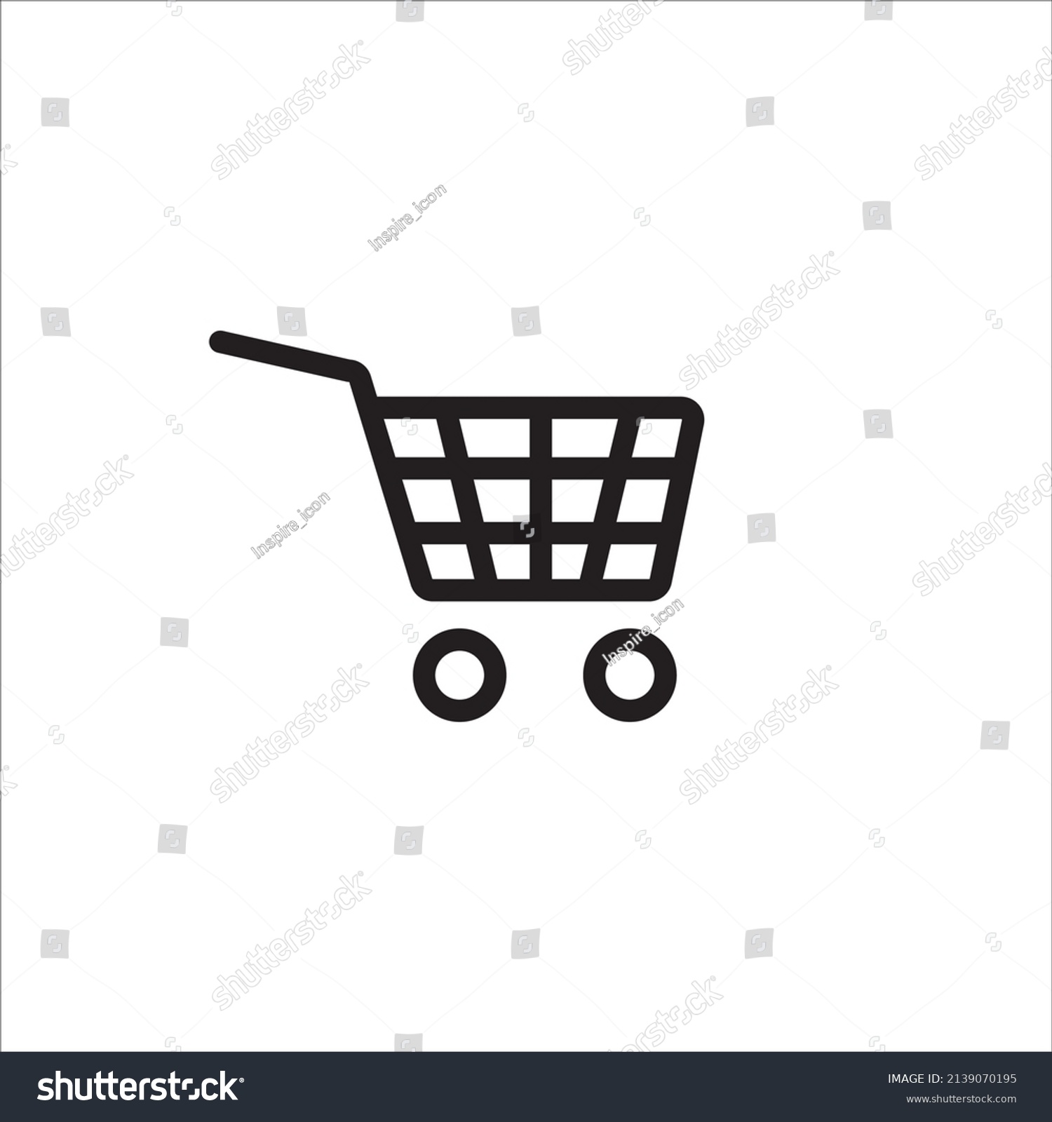 Grocery Cart Icon Vector Illustration Symbol Stock Vector (Royalty Free ...